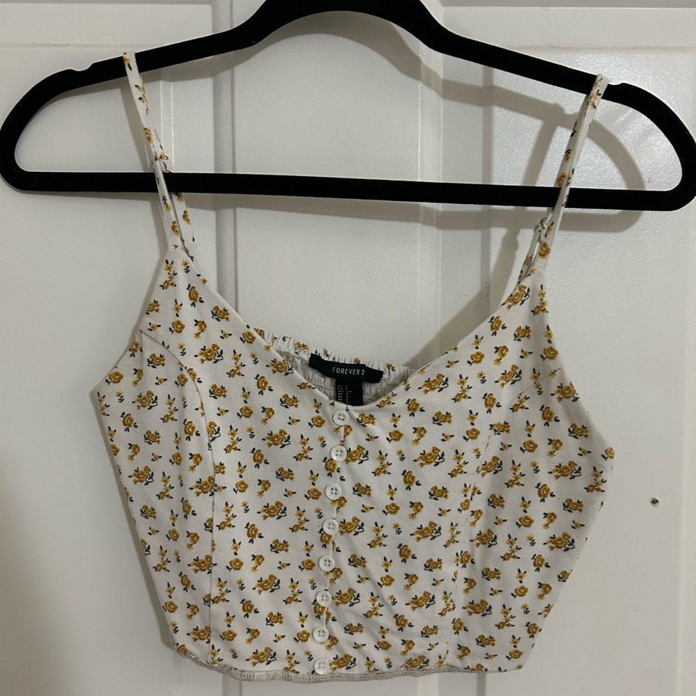 Floral crop top